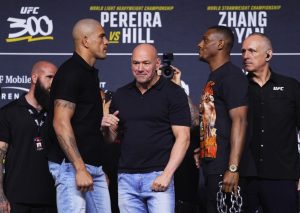 UFC 300 weigh-in results LIVE: All the results as Pereira, Hill, Holloway, Gaethje & Harrison tip scales for Vegas show