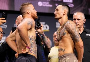 UFC 300: Max Holloway scores stunning KO over Justin Gaethje with ONE SECOND left on the clock after bonkers exchange