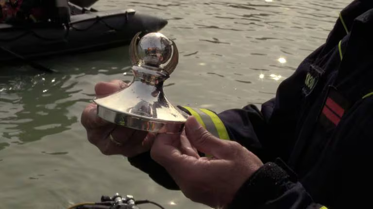 Major international trophy rescued by 19 ‘law-breaking’ firemen after it was dropped in pond BEFORE final even played