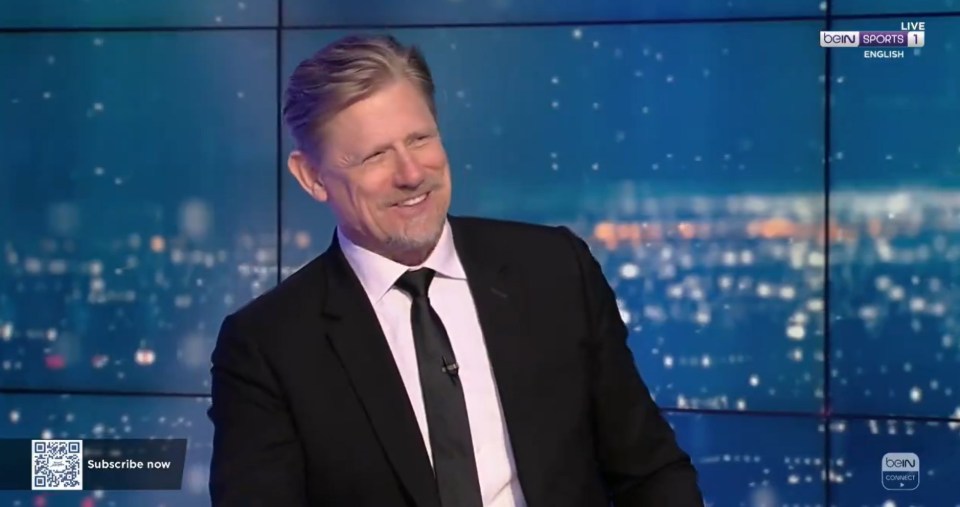 Man Utd legend Peter Schmeichel turns back on Richard Keys in live TV interview and says ‘there’s no way’