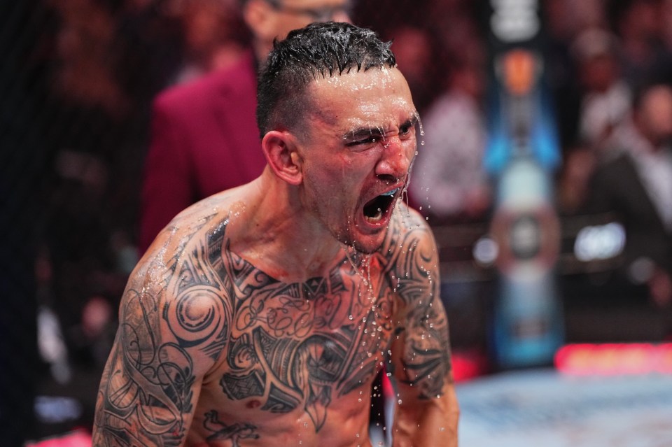 Max Holloway demands DOUBLE the UFC 300 cash bonus after sensationally KOing Justin Gaethje with ONE SECOND remaining