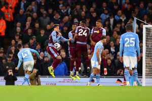 Arsenal fans rage at Aston Villa ‘muppets’ after horrific schoolboy error gifts Phil Foden goal in clash with Man City