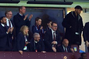 Adorable moment Prince George claps & cheers Aston Villa with dad William in first outing since Kate’s cancer shock