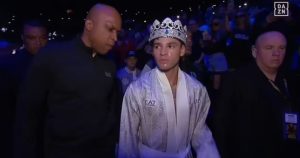 Ryan Garcia wears insane crown worth m with over 15,000 diamonds and 1kg of gold for ring walk for Devin Haney fight