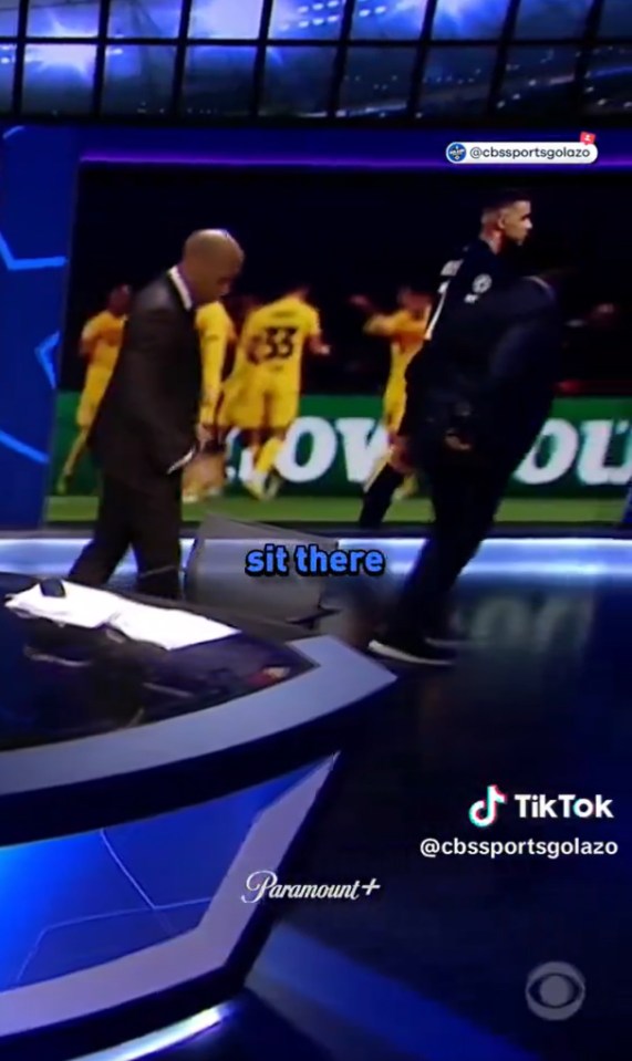 ‘We’re going’, say Thierry Henry and Micah Richards as CBS Sports duo walk off set live on TV