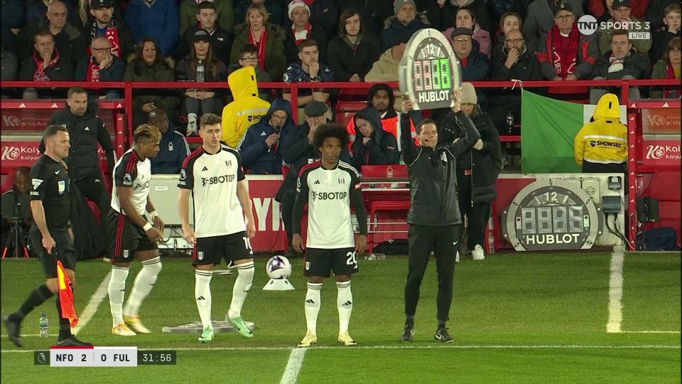 Marco Silva ‘publicly embarrasses’ Fulham flops as he makes brutal decision after just 31 minutes vs Nottingham Forest