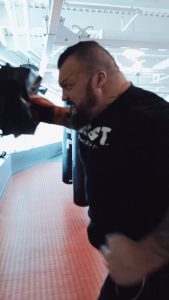 Watch former world’s strongest man Eddie Hall smash UFC champ and Francis Ngannou’s record for hardest punch