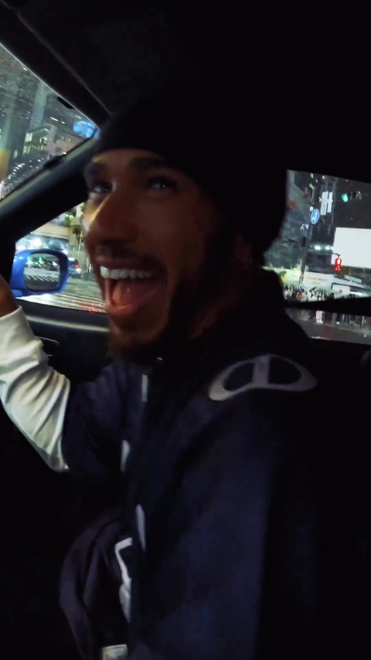 Lewis Hamilton races around Tokyo in £260k supercar in incredible video as fans say F1 legend ‘dropped another classic’