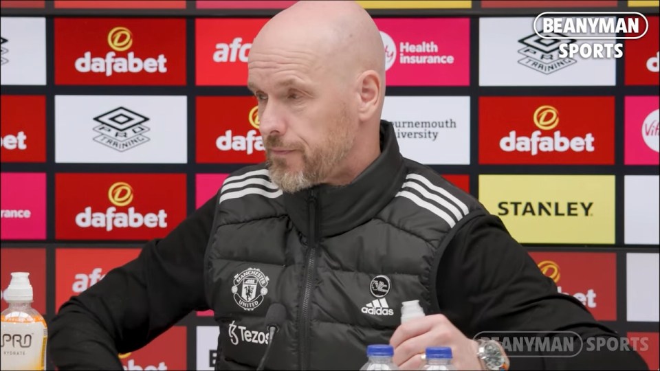 Erik ten Hag STORMS OUT of press conference after being told Man Utd risk setting humiliating record