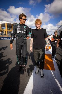 Watch moment George Russell takes Ed Sheeran for ‘really f***ed up’ Miami Grand Prix lap that leaves singer shaking