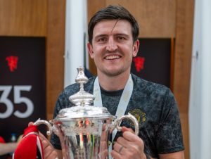 Man Utd star Harry Maguire brutally trolls Leeds moments after heartbreaking play-off final loss to Southampton