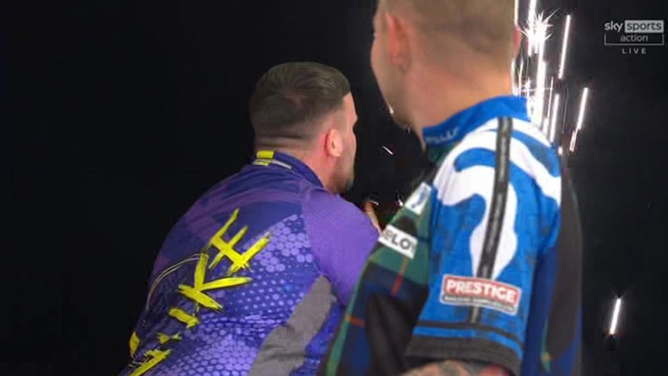 Littler angrily SHUSHES fans after beating Aspinall in thriller – after sarcastically clapping them over missed darts