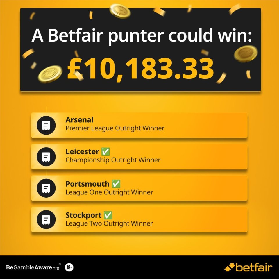 Betfair punter could turn £10 to £10k if Arsenal beat Man City to Premier League title – but should they cash out?