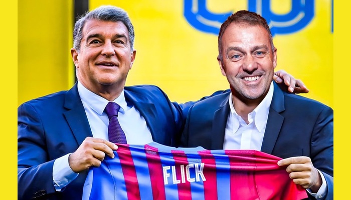 Flick targets titles at Barcelona