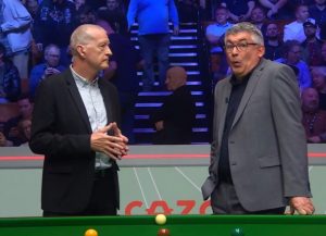 Steve Davis gives BBC pundit death stare live on TV after awkward comment during World Snooker Championship coverage