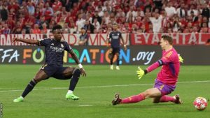 Vinicius brace earns Real Madrid draw against Bayern