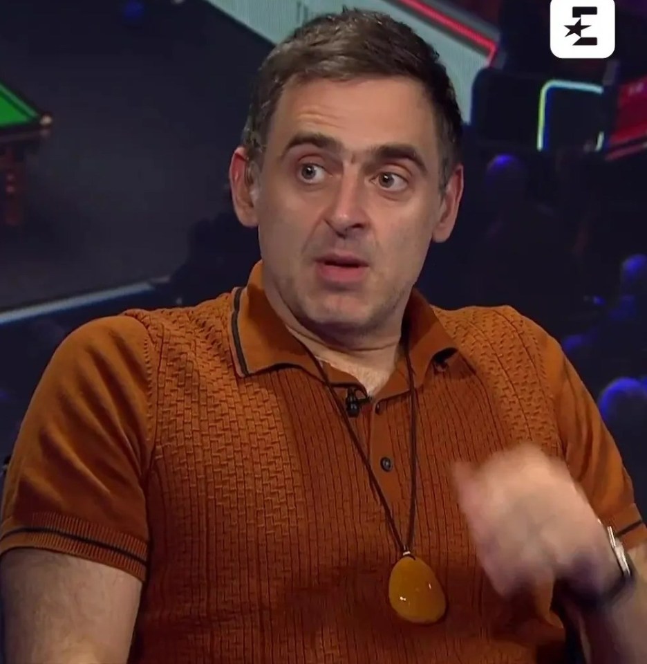 Ronnie O’Sullivan works as live TV pundit after World Snooker Championship exit but fans can’t look past wardrobe choice