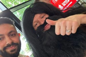 Arsenal star looks unrecognisable as he turns up at Wembley playoff final dressed as Harry Potter character