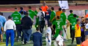 Amputee African Cup of Nations final descends into chaos with huge brawl and CRUTCHES used as makeshift clubs