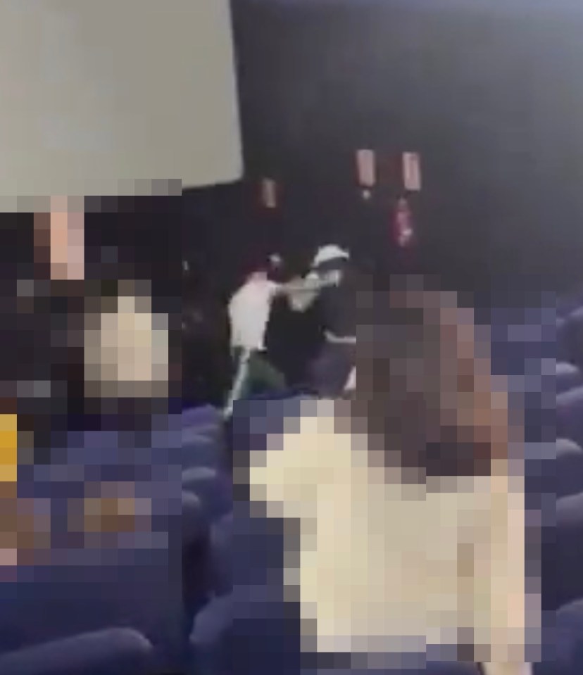 Watch shock moment pro boxer Antonio Barrul pummels cinema-goer ‘who had hit his wife’ during Garfield movie screening