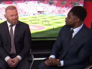 ‘Why did you have to say that?’ says Micah Richards as Wayne Rooney destroys him with hilarious quip live on BBC