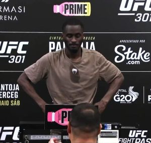 Shocking video shows UFC fighter William Gomis almost collapse on scales as he weighs in fully clothed