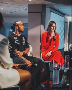 World’s sexiest tennis star ‘sings Lewis Hamilton a sad pop song’ as she stuns in elegant outfit after F1 Monaco GP