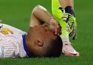 Kylian Mbappe to wear MASK for rest of Euro 2024 after ‘breaking nose’ then picking up bizarre yellow card