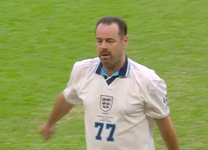 Soccer Aid fans can’t believe their eyes as Danny Dyer ‘moving like Maldini’ up against two footballing legends