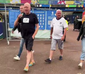 Watch fuming England fans storm out of Slovakia game early and launch X-rated rant at Southgate BEFORE epic comeback