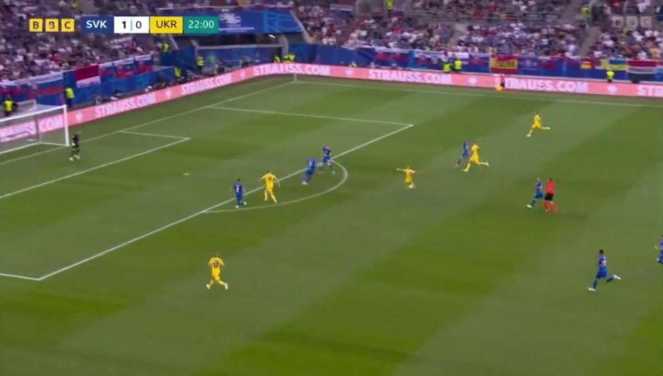 Watch Chelsea flop Mudryk attempt ‘worst shot you’ll ever see’ in Ukraine’s Euro 2024 clash against Slovakia