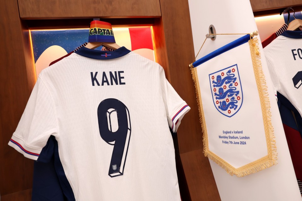 What are the England squad numbers for Euro 2024?