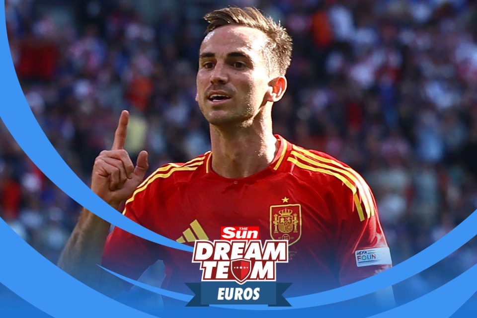 Unsung Spain hero Fabian Ruiz currently features in just 1.3% of Dream Team Euros sides