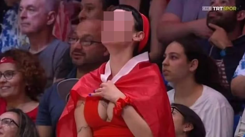 TV station forced to apologise after showing woman suffering wardrobe malfunction at volleyball match