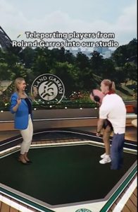 Watch awkward moment baffled French Open teen is ‘teleported’ into Eurosport studio for live TV interview