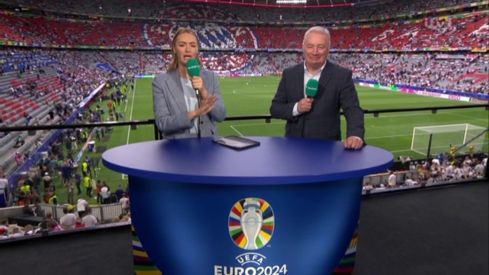 Laura Woods hailed as ‘the one’ as she stuns in smart outfit for Germany vs Scotland opener at Euro 2024