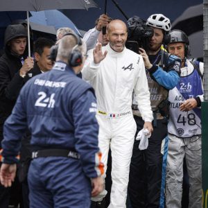 Zinedine Zidane tries daring new sport as football legend takes on race where speeds can hit 250mph