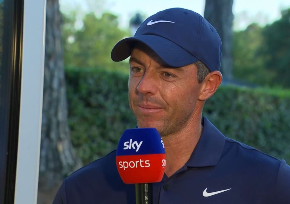 Rory McIlroy has awkward moment in live TV exchange at US Open as he accuses coach of ‘giving away all our secrets’