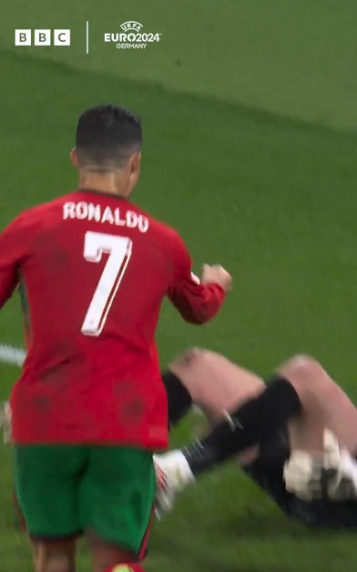 ‘Says it all’ – Fans fume at Cristiano Ronaldo’s unsportsmanlike gesture at end of Portugal Euro 2024 clash