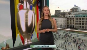 Fans hail ‘worldy’ Laura Woods as ITV Euro 2024 host makes stunning entrance in bold outfit