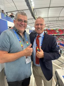 Former Premier League team-mates unrecognisable as they reunite on punditry duty at Euro 2024