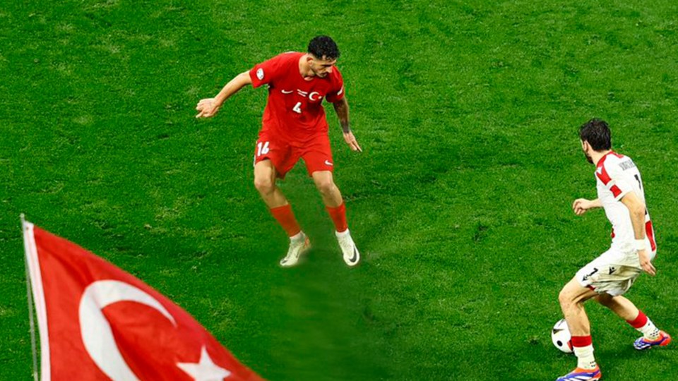 Turkey star plays Euro 2024 clash in wrong kit as he suffers embarrassing wardrobe malfunction