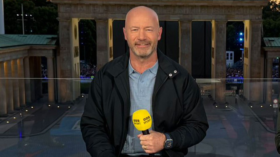 Is he Sean Dyche in disguise? Alan Shearer’s croaky voice goes viral during the BBC’s live coverage of Euro 2024