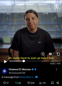 Sam Kerr pranks Chelsea fans in an emotional spoof ‘goodbye’  video before club reveal new deal for WSL star