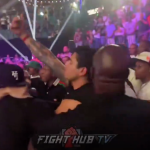 Ryan Garcia in brawl with Caleb Plant at Gervonta Davis’ fight after feuding with boxing star online