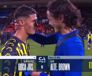 Fans love ex-Man Utd star Cavani’s ‘class act’ as heartwarming footage of him with rival debutant emerges