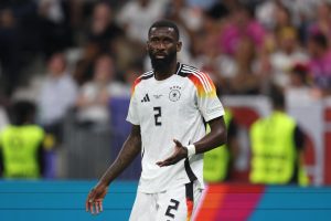 Watch Antonio Rudiger turn into ‘Fifa glitch’ with bizarre tackle during Germany’s Euro 2024 draw with Switzerland