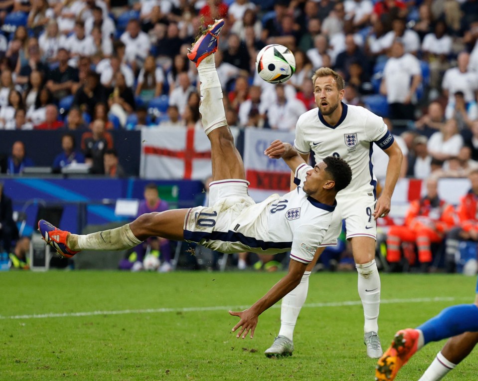 England 2 Slovakia 1: Bellingham’s late stunner rescues Three Lions from disaster before Kane sets up clash with Swiss