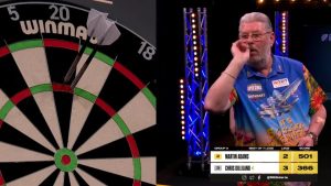 ‘Wow’ – Commentator left baffled by ‘greatest dart in history’ as blunder leaves fans in hysterics