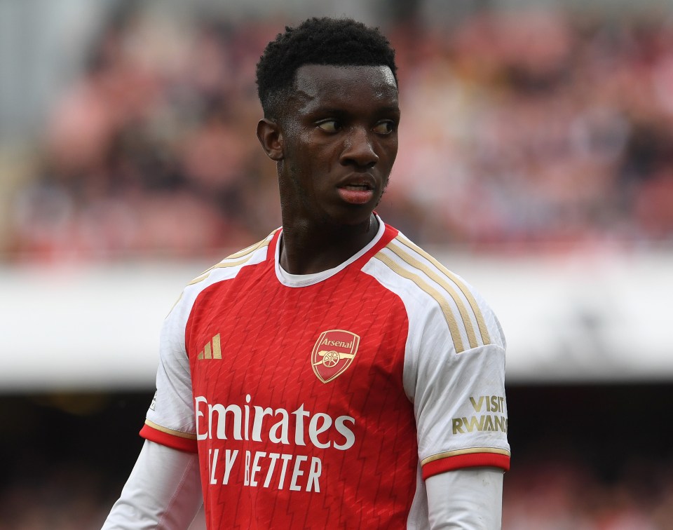 Arsenal will sell Eddie Nketiah to pave way for Sesko transfer with FOUR Premier League teams set to make bids